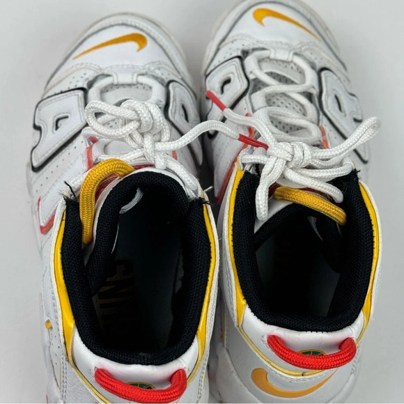 Nike Air More Uptempo Rayguns White/Orange Yellow DD9286-100 Kids Youth Size 3Y - Picture 4 of 10